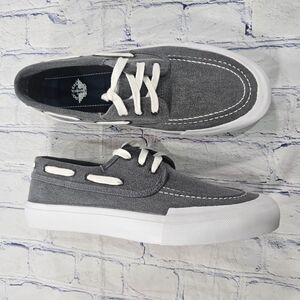 Dockers MENS SIZE 8.5 Fenmore Sneakers Boat Gray Lace Up Shoes Sneakers